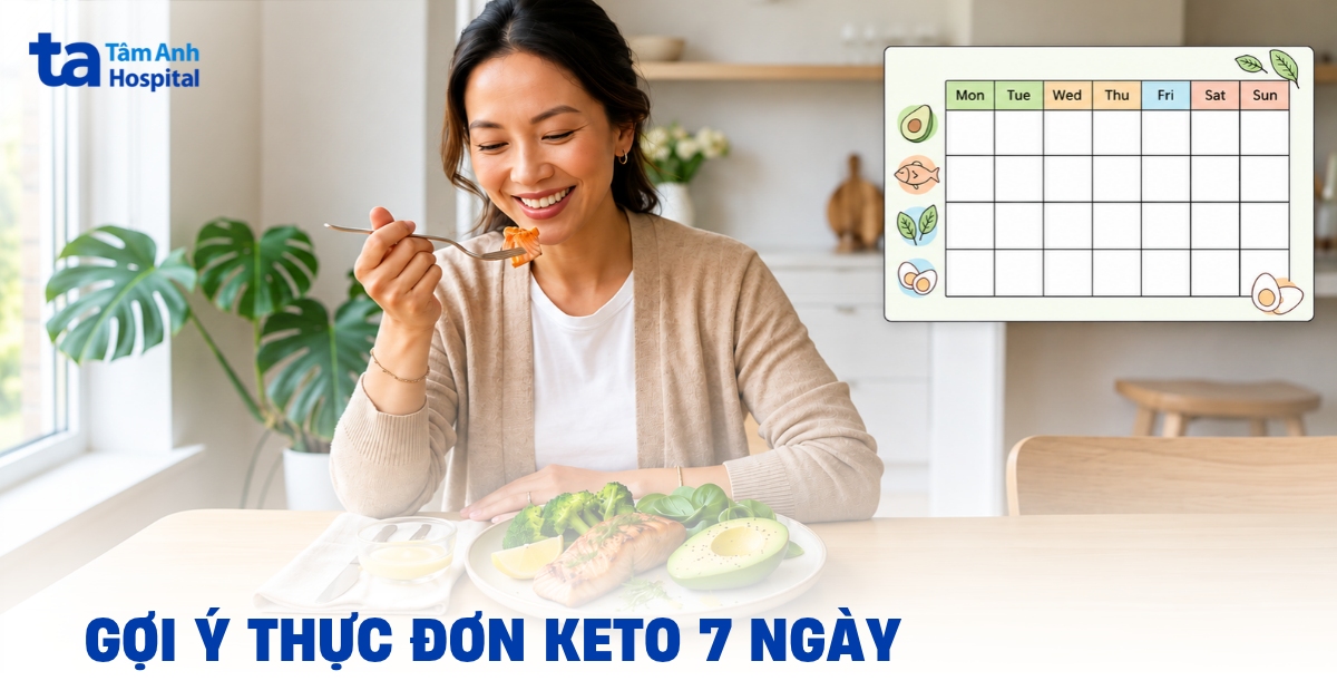Mẫu thực đơn Keto 7 ngày đơn giản cho người mới bắt đầu