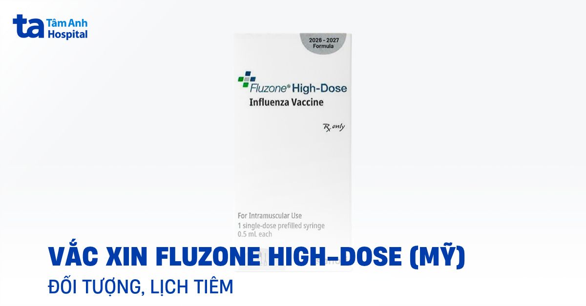 Vắc xin cúm liều cao Fluzone High-Dose (Mỹ): Đối tượng, lịch tiêm