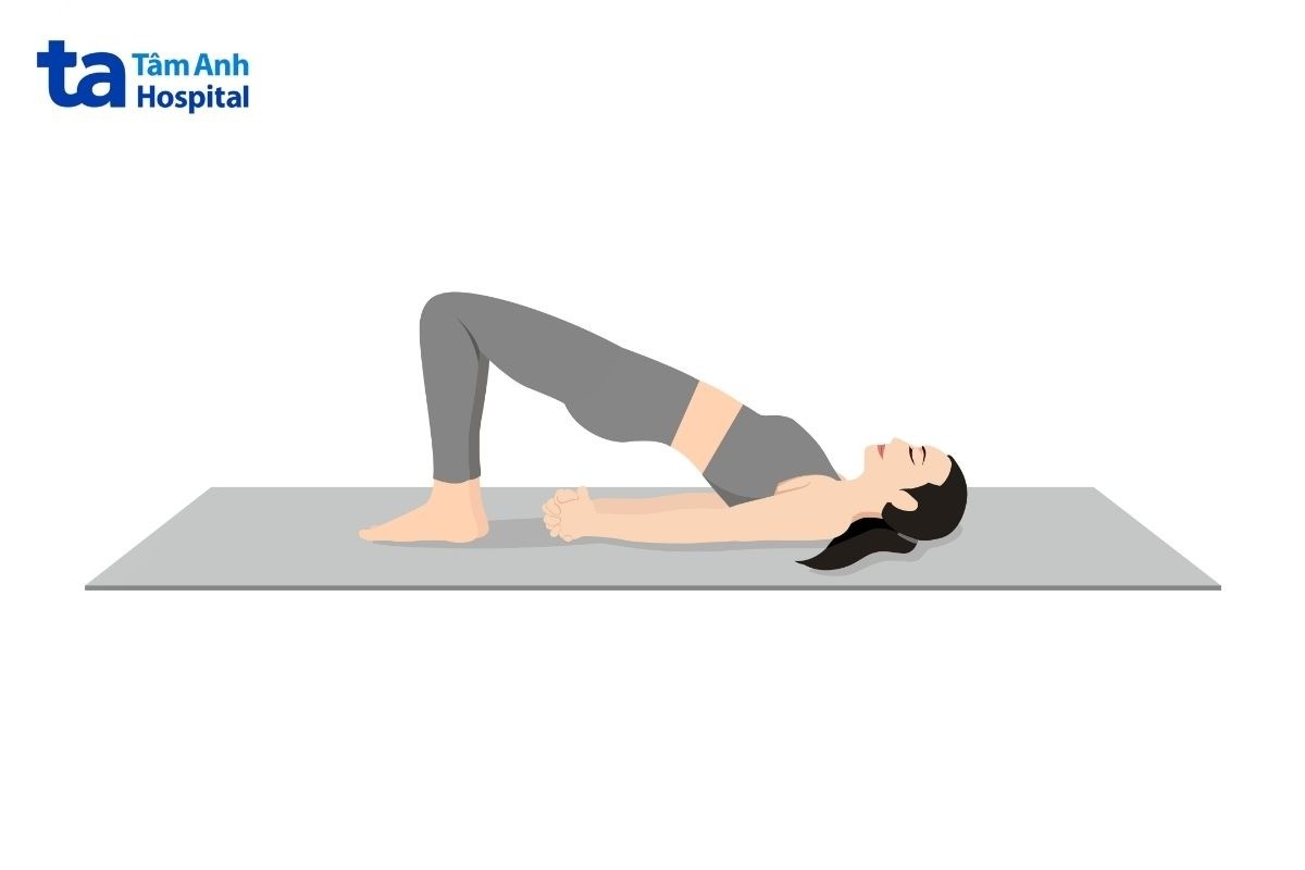 Bài Tập Yoga Cho Người Bị Thoái Hóa Cột Sống Tại Nhà Yoga Tư Thế Cây Cầu Cho Người Bị Thoái Hóa Cột Sống