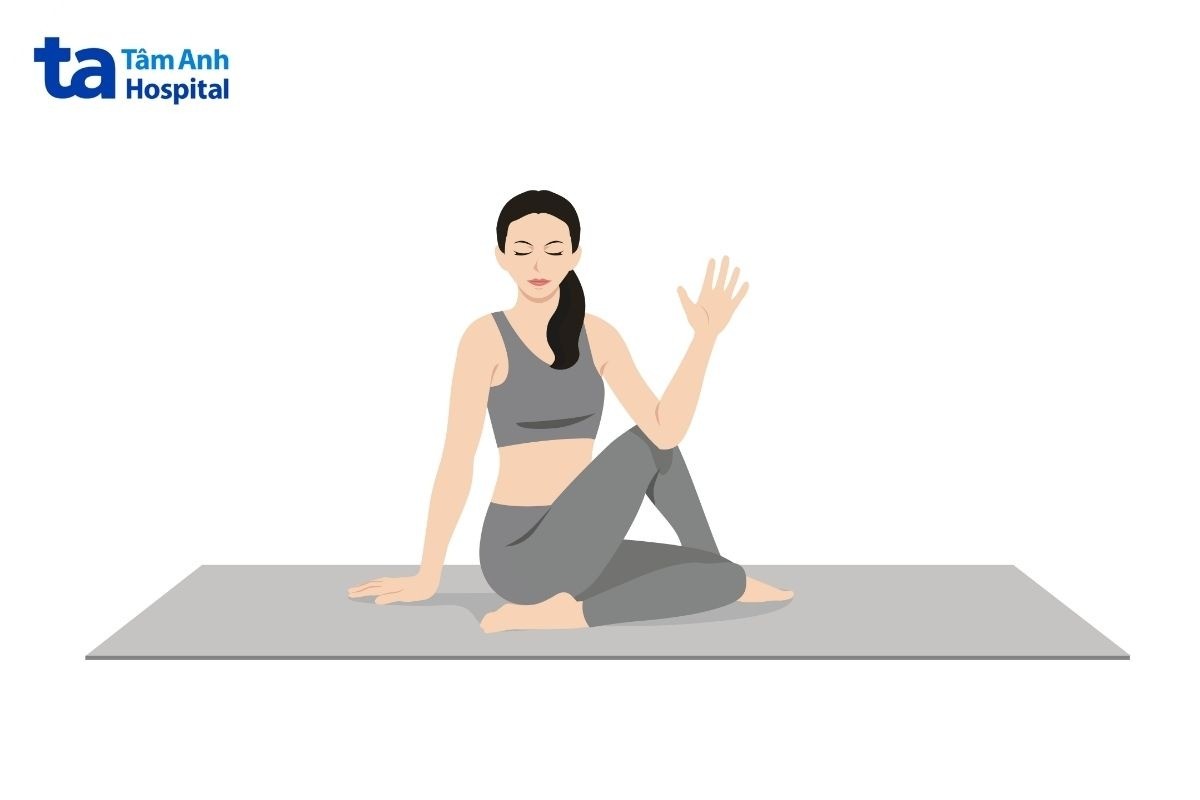 Bài Tập Yoga Cho Người Bị Thoái Hóa Cột Sống Tại Nhà Yoga Tư Thế Xoay Nửa Người Cho Người Bị Thoái Hóa Cột Sống